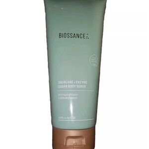 Biossance Squalane + Enzyme Body Scrub in Green and Brown